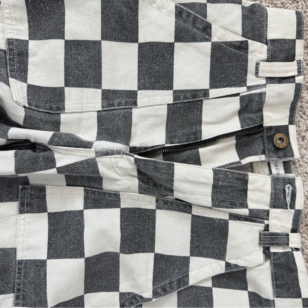 P&Co Women’s black checkered 304 fatigue pants - size 6 uk / 0 us - Picture 6 of 6